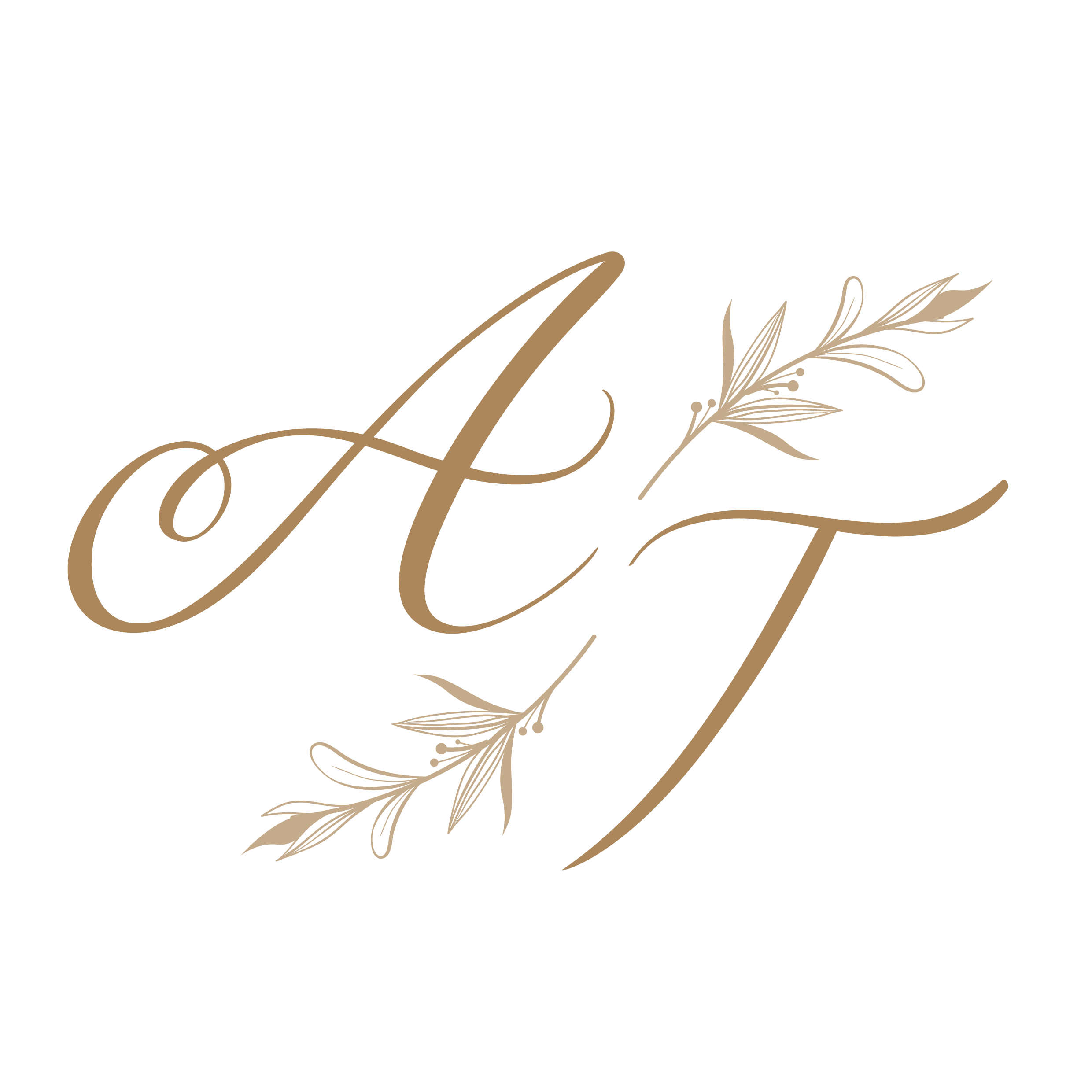 A & T Wedding Monogram
